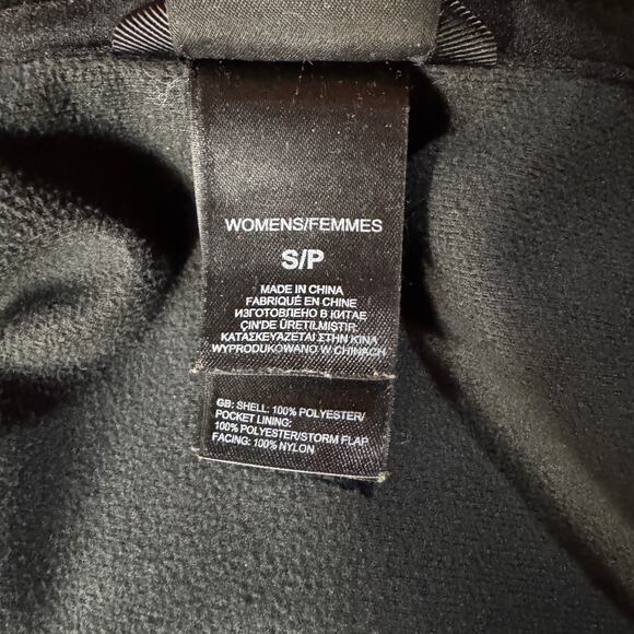 The North Face Womens Small Jacket Full-Zip Pockets Mock Neck Cinch Waist Black - Picture 13 of 16